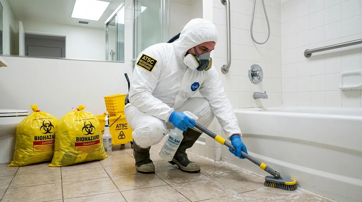 Decontamination equipment deployed for Blood Cleanup in Comstock Northwest